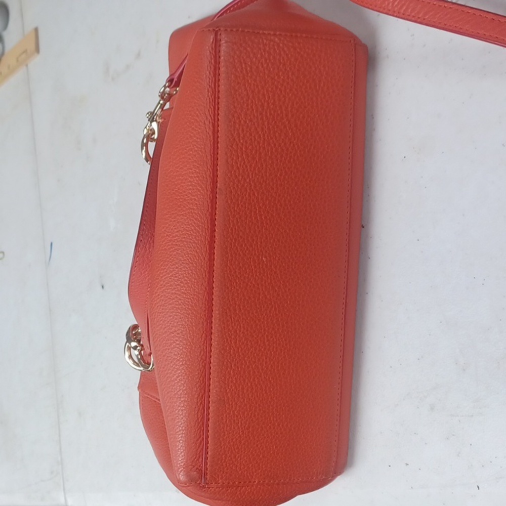 Coach Orange Leather Handbag - Picture 6 of 9